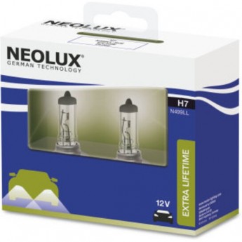 Автолампы NEOLUX H7 EXTRA LIFE TIME N499LL-2SCB (2 шт.)